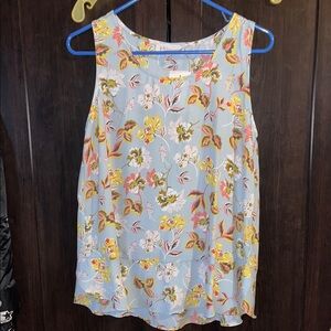NWT Philosophy Gray Tank Top with Playful Print